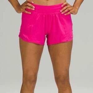 Lululemon Women's Pink Hotty Hot Shorts 4 inseam
